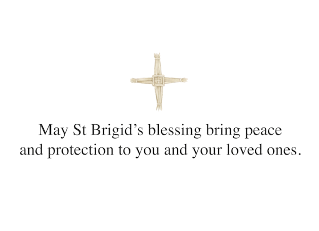 St. Brigid's Blessing Card #2